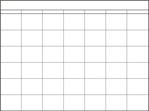 Blank Calendar  Dates on Blank Calendar  Printable Calendar  2007  Image