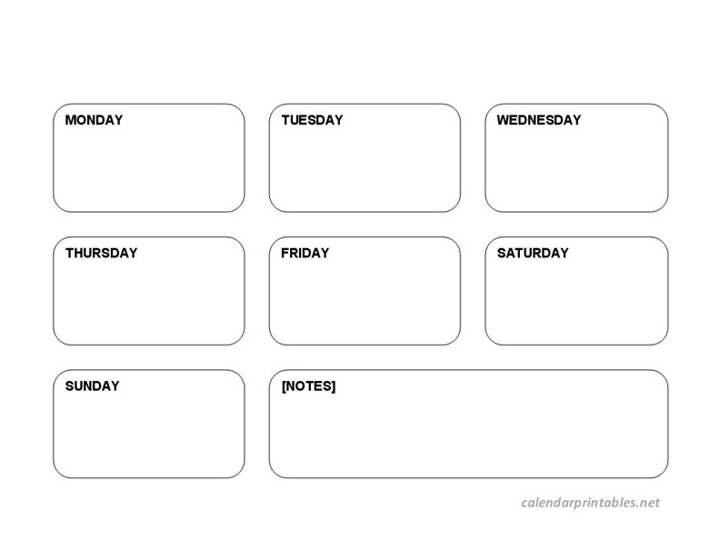 printable weekly calendar planner image 