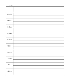 Printable Daily Calendars | Daily Planners